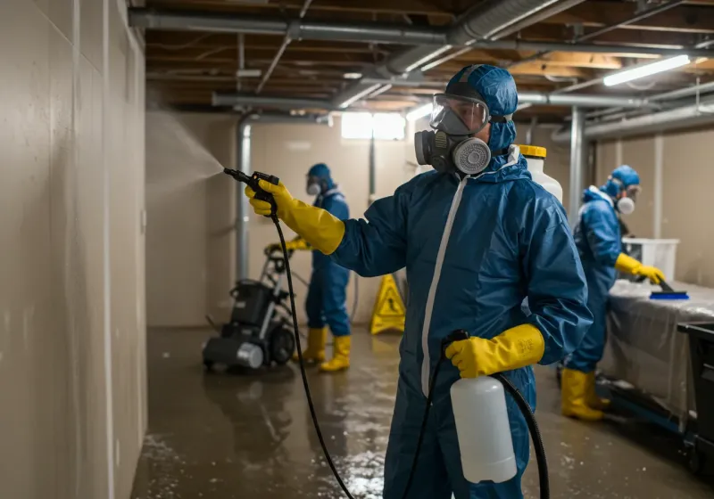 Basement Sanitization and Antimicrobial Treatment process in Rio Rico, AZ